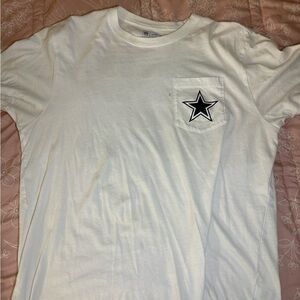 Dallas Cowboy White  Pocket T-Shirt